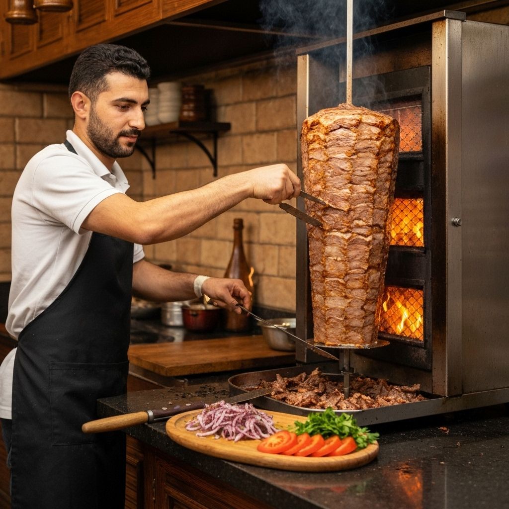 Döner-Zubereitung bei Sonmez Döner